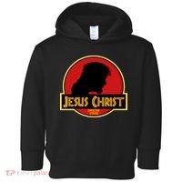 Jurassic Jesus Christ Christian Faith Toddler Hoodie thumb 0