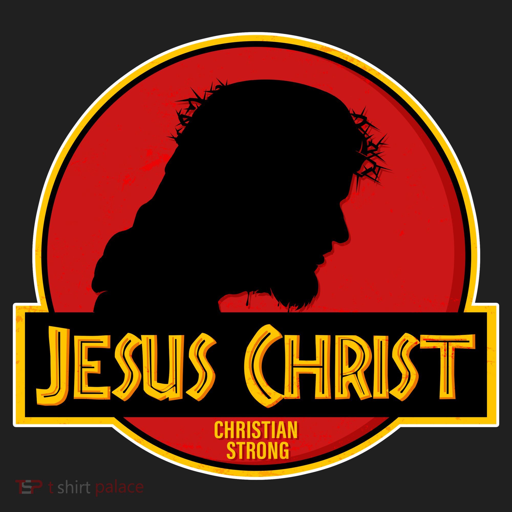 Jurassic Jesus Christ Christian Faith Golf Towel