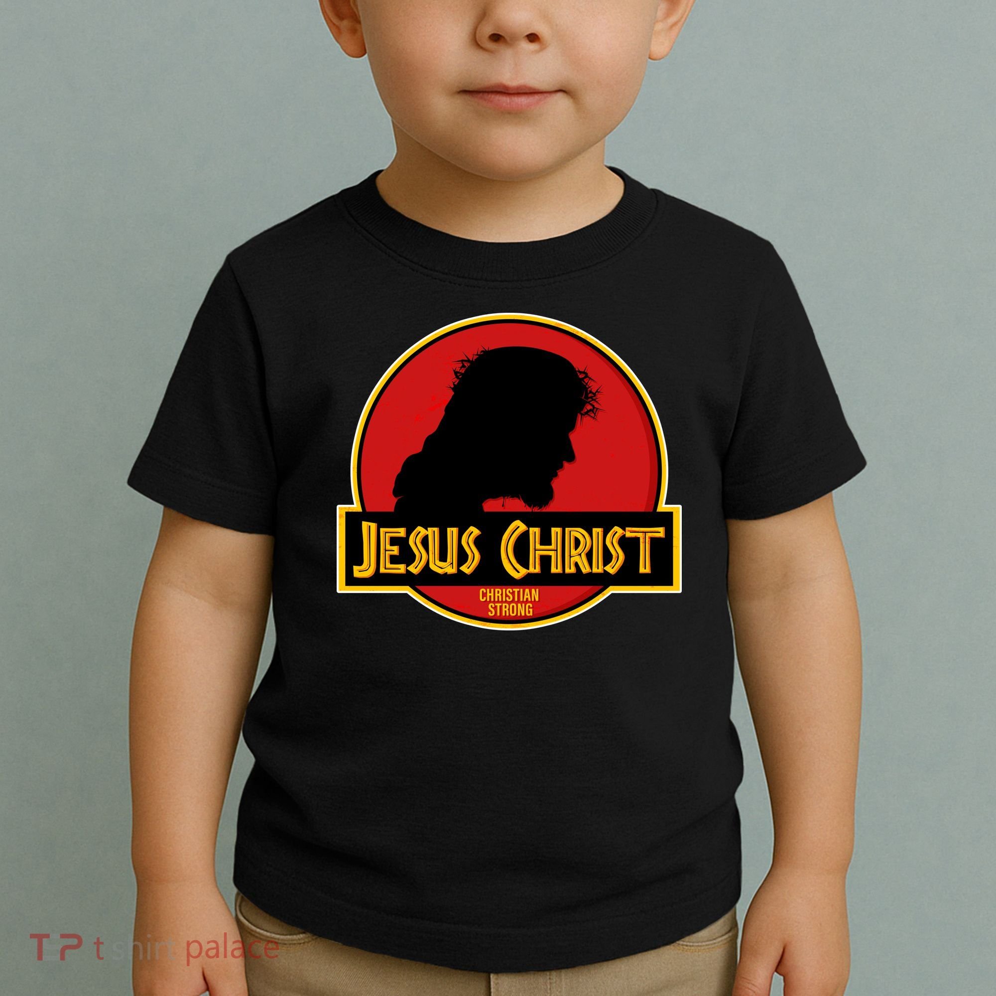 Jurassic Jesus Christ Christian Faith Toddler T-Shirt