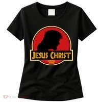 Jurassic Jesus Christ Christian Faith Women's T-Shirt thumb 0