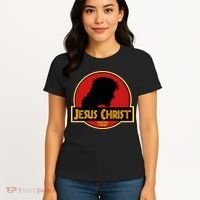 Jurassic Jesus Christ Christian Faith Women's T-Shirt thumb 4