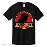 Jurassic Jesus Christ Christian Faith Kids T-Shirt thumb 0