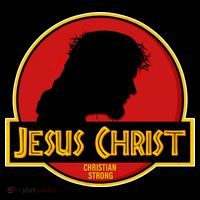 Jurassic Jesus Christ Christian Faith Kids T-Shirt thumb 4