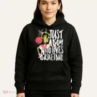Just A Boy Who Loves Basketball Skeleton Hoodie thumb 5