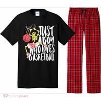 Just A Boy Who Loves Basketball Skeleton Pajama Set thumb 0