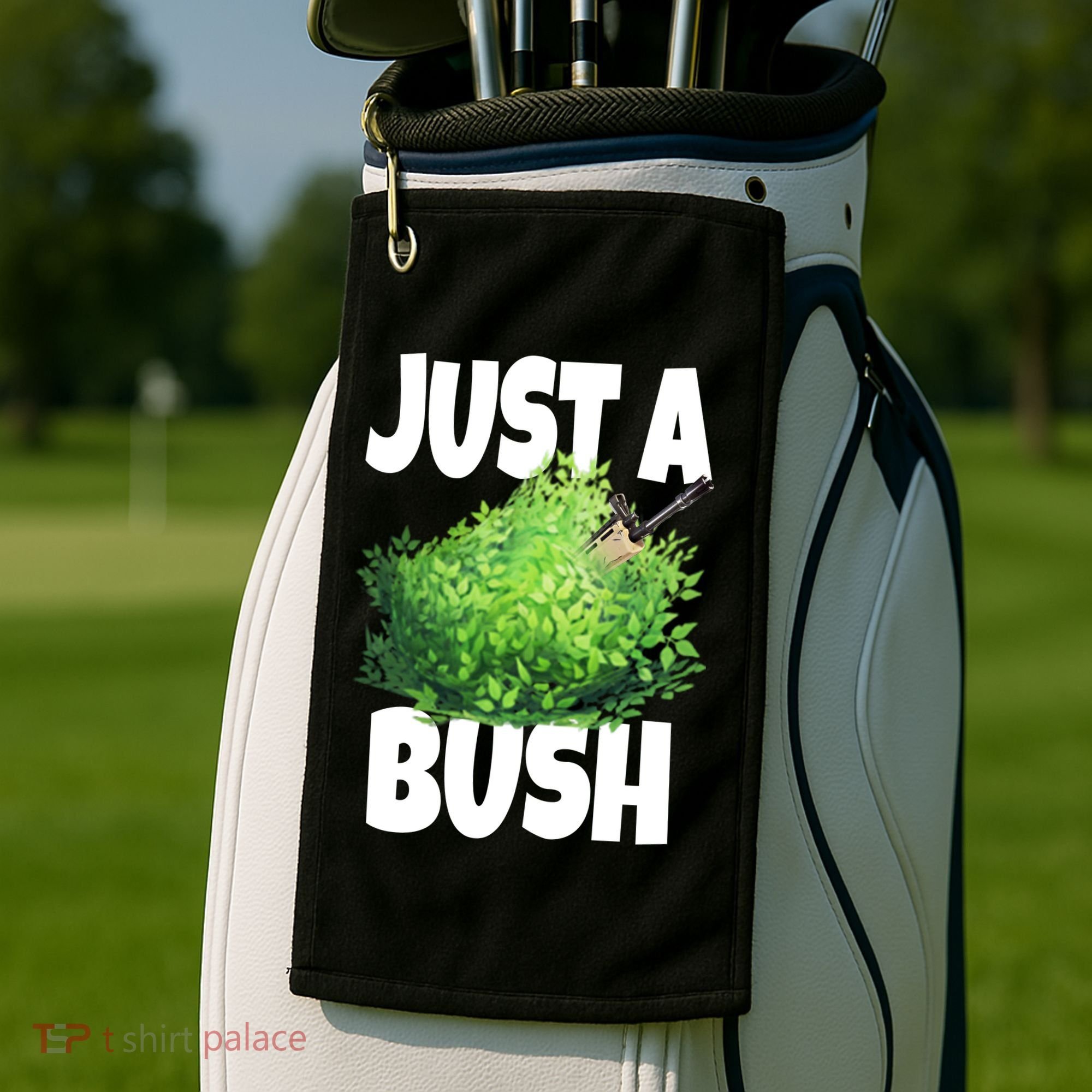 Just A Bush Camper Gamers Golf Towel