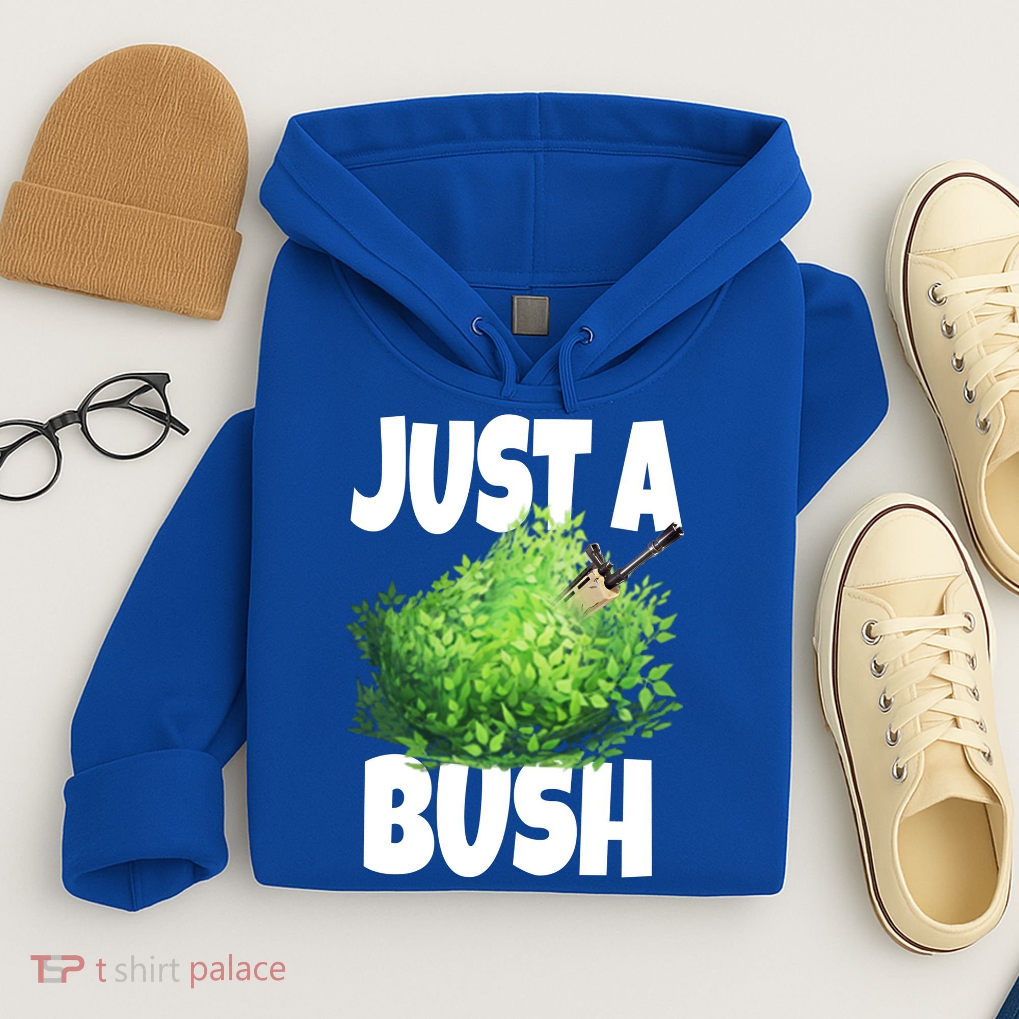 Just A Bush Camper Gamers Hoodie