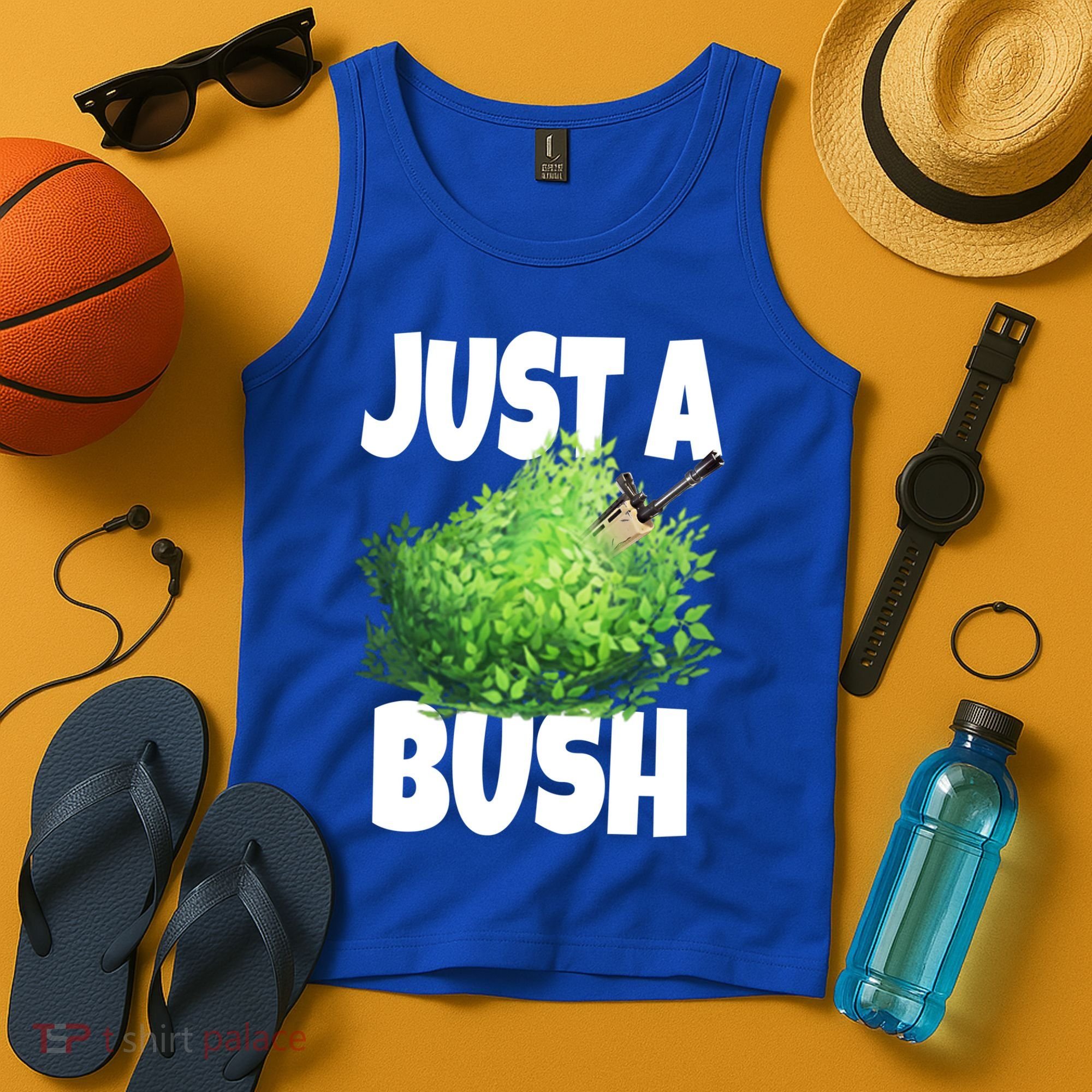 Just A Bush Camper Gamers Tank Top