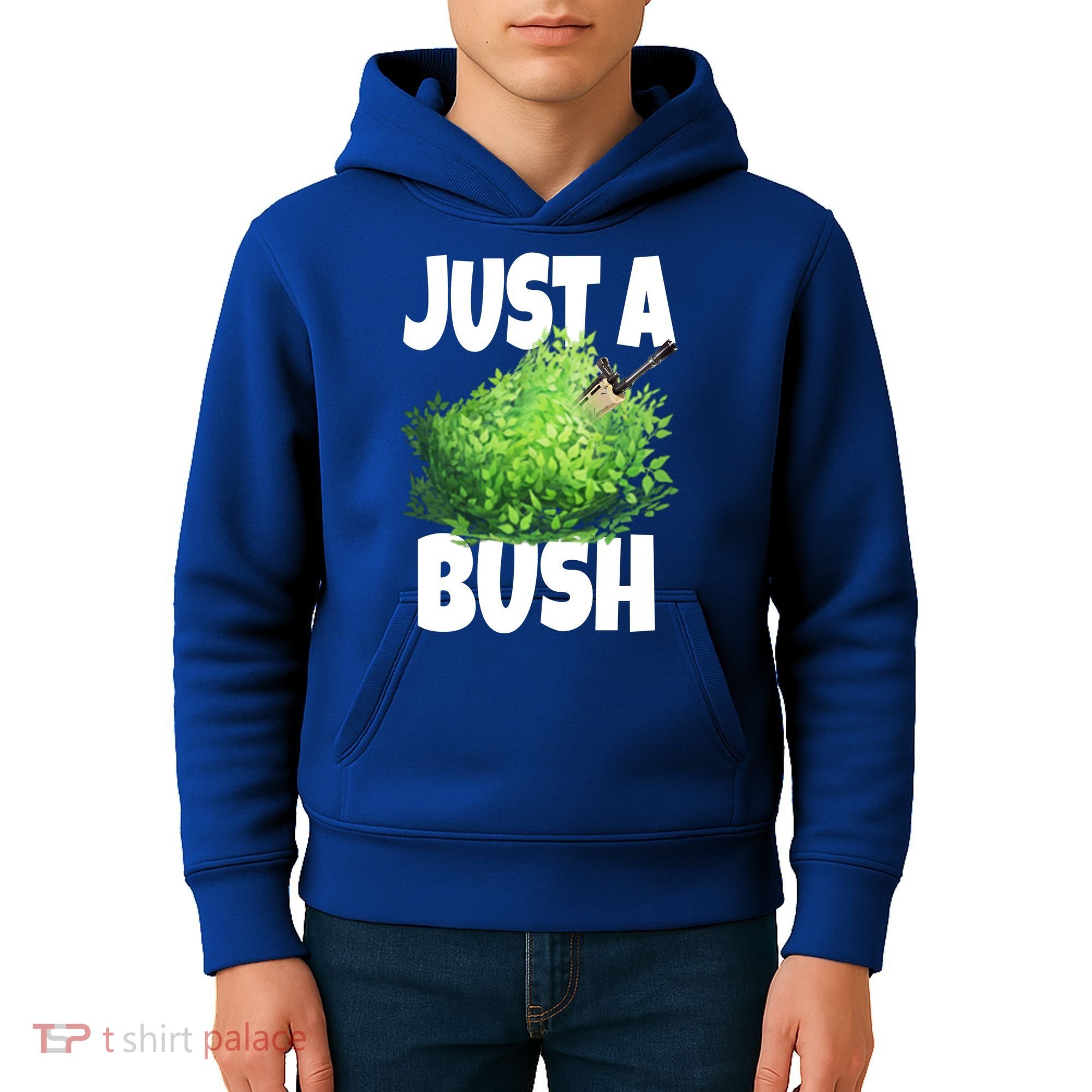 Just A Bush Camper Gamers Kids Hoodie