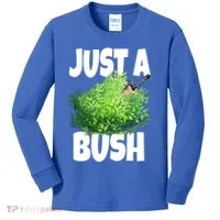 Just A Bush Camper Gamers Kids Long Sleeve Shirt thumb 0