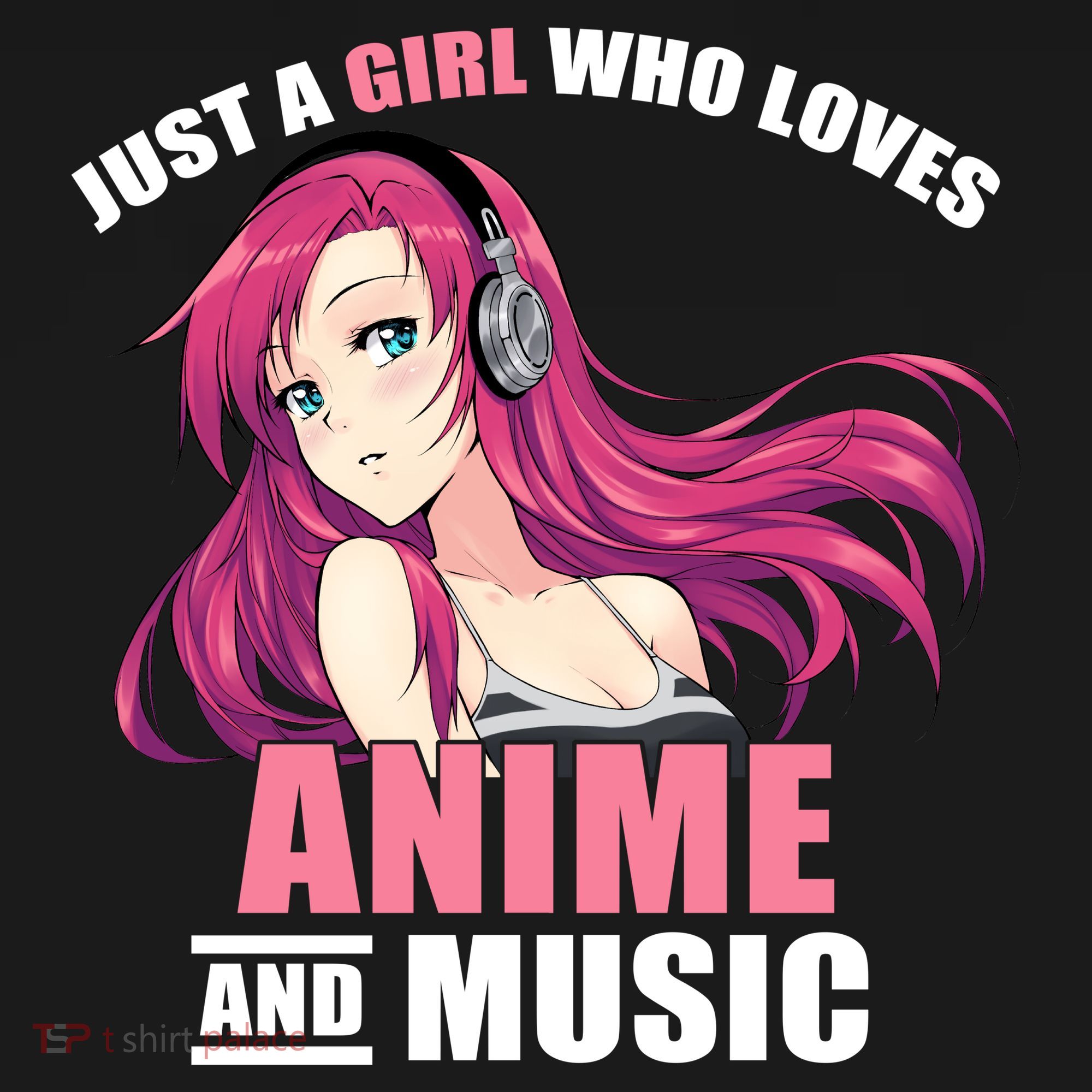 Just A Girl Who Like Anime And Music Funny Anime Mousepad