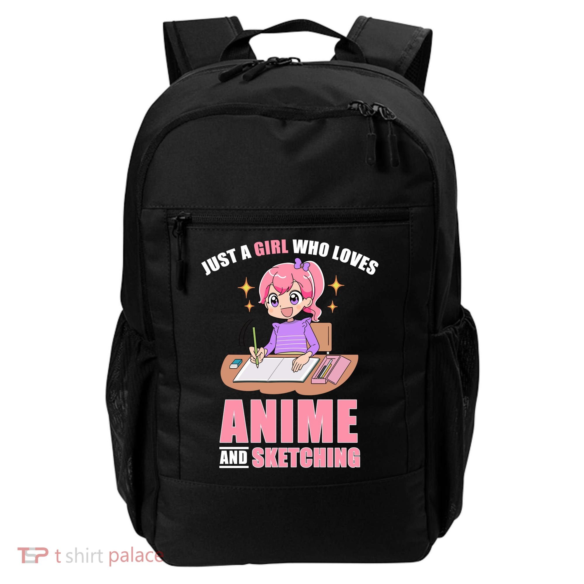 Just A Girl Who Loves Anime And Sketching Backpack