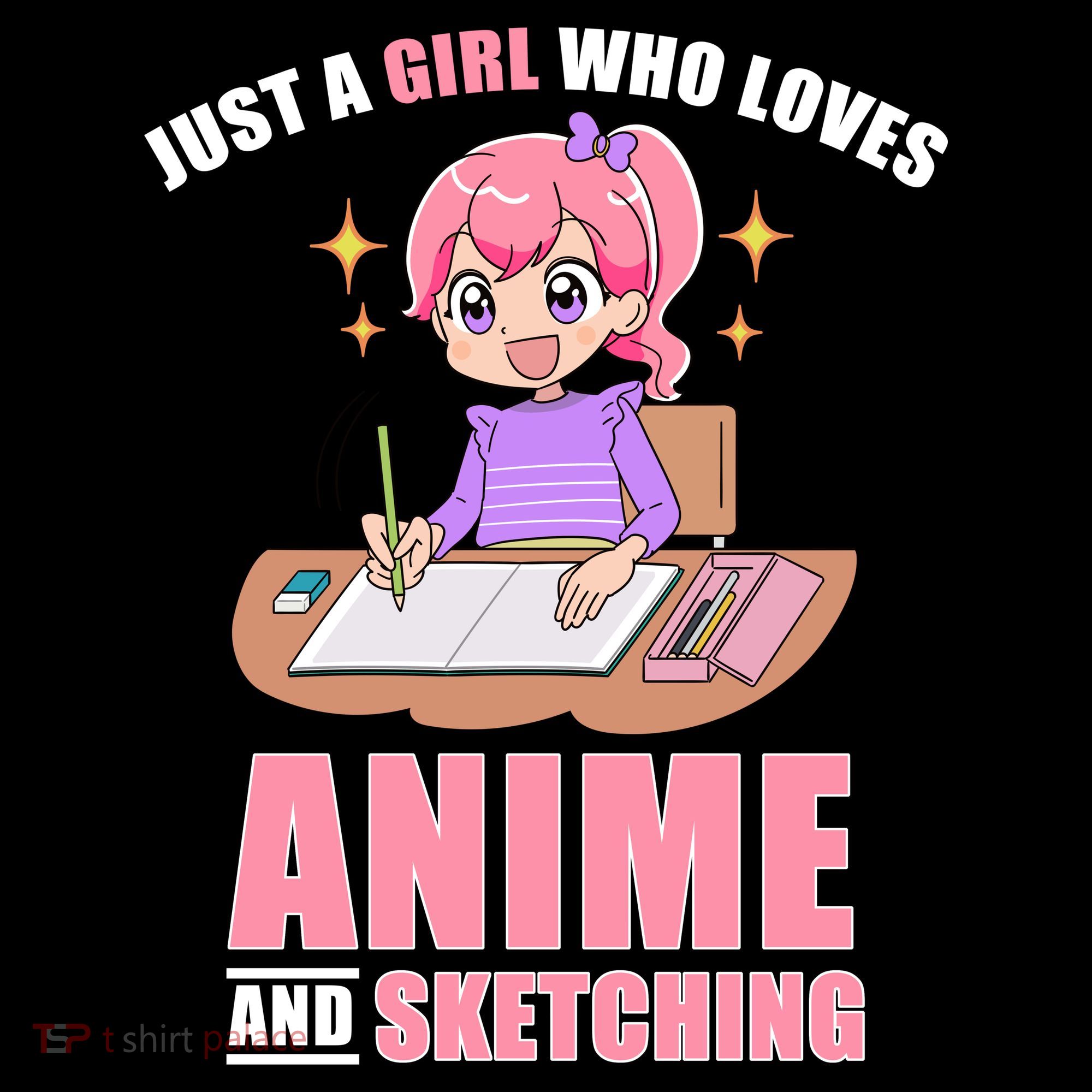 Just A Girl Who Loves Anime And Sketching Women's Hoodie