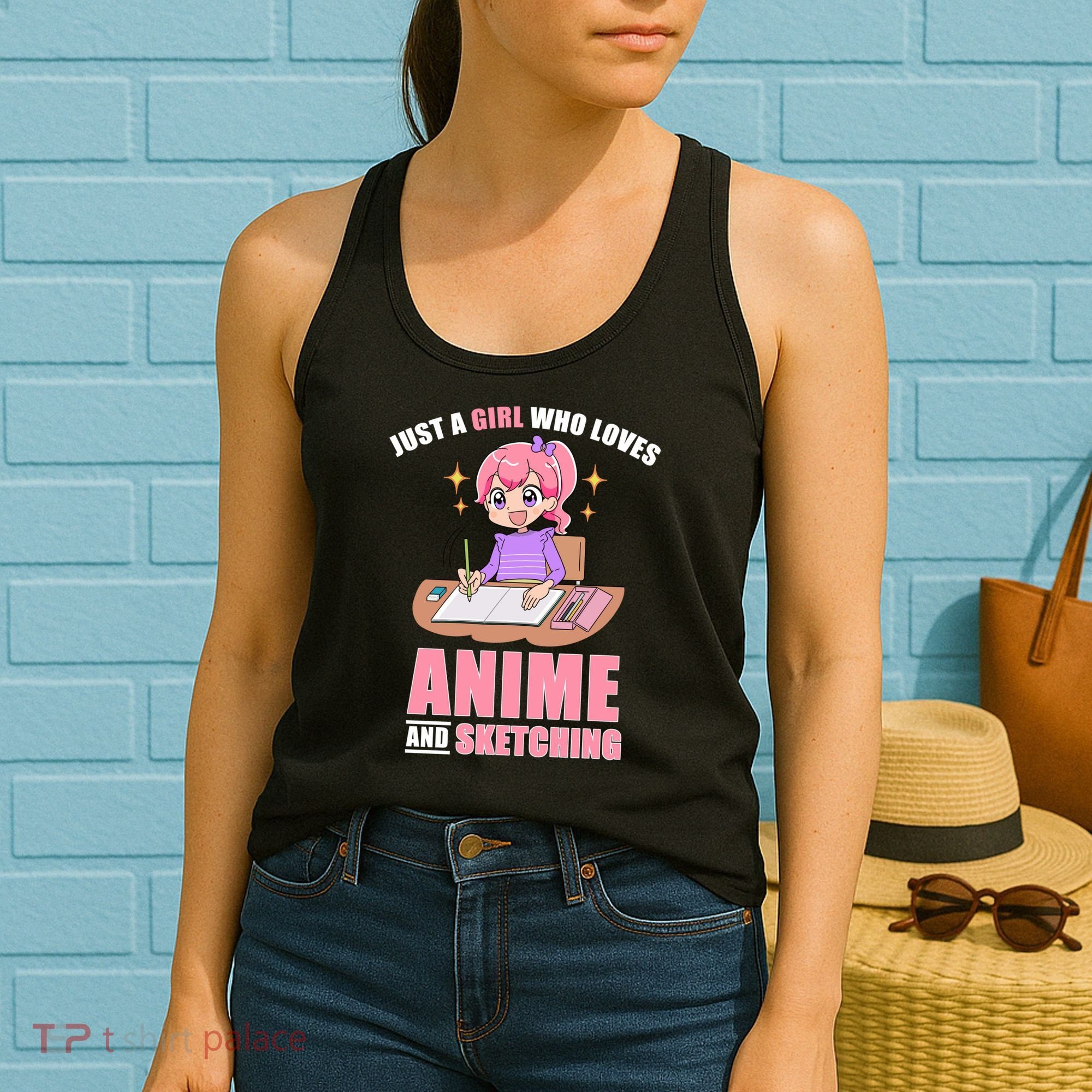Just A Girl Who Loves Anime And Sketching Women's Tank Top