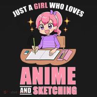 Just A Girl Who Loves Anime And Sketching Women's Tank Top thumb 5
