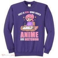 Just A Girl Who Loves Anime And Sketching Sweatshirt thumb 0