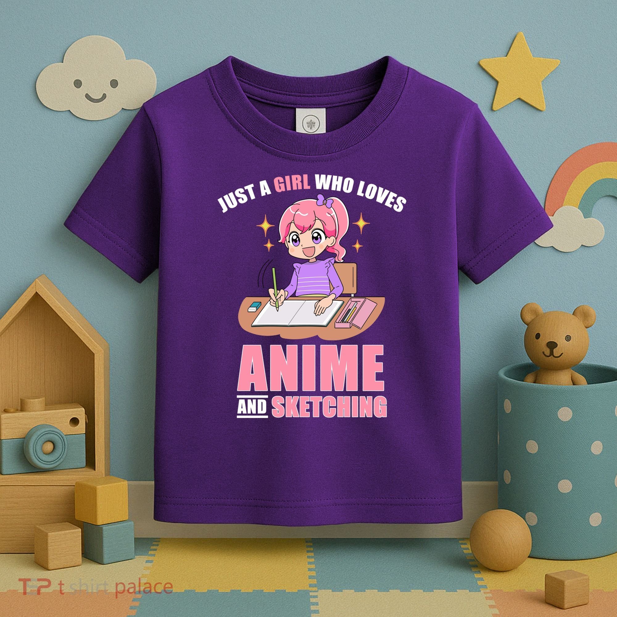 Just A Girl Who Loves Anime And Sketching Toddler T-Shirt