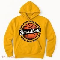 Just A Girl Who Loves Basketball Hoodie thumb 0