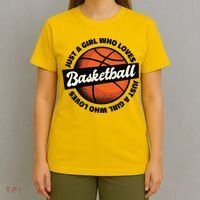 Just A Girl Who Loves Basketball T-Shirt thumb 4