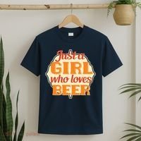 Just A Girl Who Loves Beer T-Shirt thumb 2