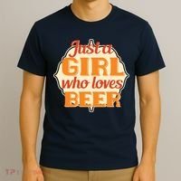 Just A Girl Who Loves Beer T-Shirt thumb 3