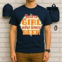 Just A Girl Who Loves Beer T-Shirt thumb 6