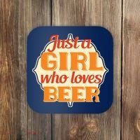 Just A Girl Who Loves Beer Coaster thumb 0