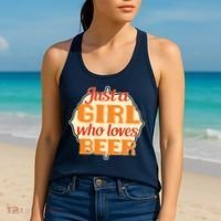 Just A Girl Who Loves Beer Women's Tank Top thumb 2