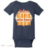 Just A Girl Who Loves Beer Baby Bodysuit thumb 0