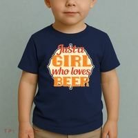 Just A Girl Who Loves Beer Toddler T-Shirt thumb 2
