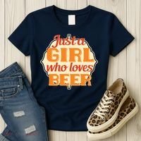 Just A Girl Who Loves Beer Women's T-Shirt thumb 3