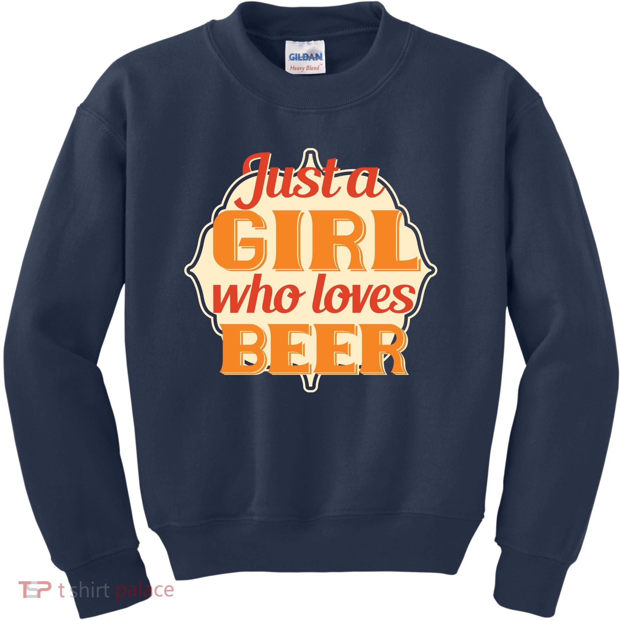 Just A Girl Who Loves Beer Kids Sweatshirt