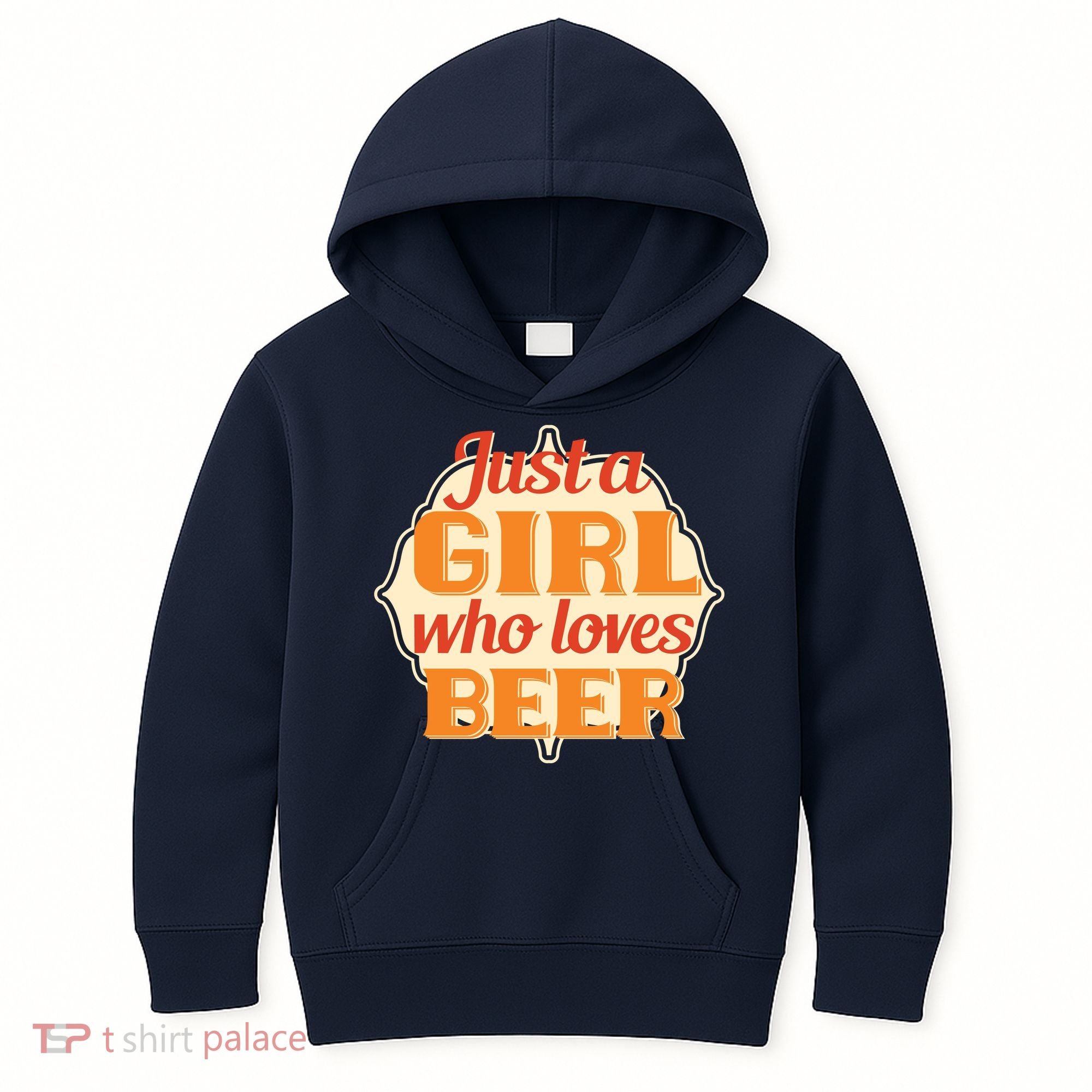 Just A Girl Who Loves Beer Kids Hoodie