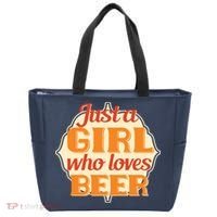 Just A Girl Who Loves Beer Tote Bag thumb 0