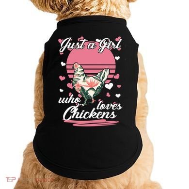 Just A Girl Who Loves Chickens Doggie Tank