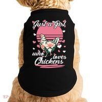 Just A Girl Who Loves Chickens Doggie Tank thumb 0