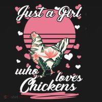 Just A Girl Who Loves Chickens Button thumb 1