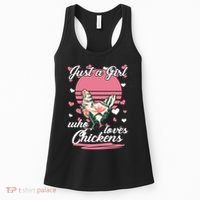 Just A Girl Who Loves Chickens Women's Tank Top thumb 0