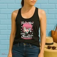 Just A Girl Who Loves Chickens Women's Tank Top thumb 2