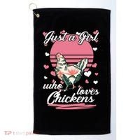Just A Girl Who Loves Chickens Golf Towel thumb 0
