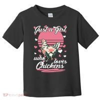 Just A Girl Who Loves Chickens Toddler T-Shirt thumb 0