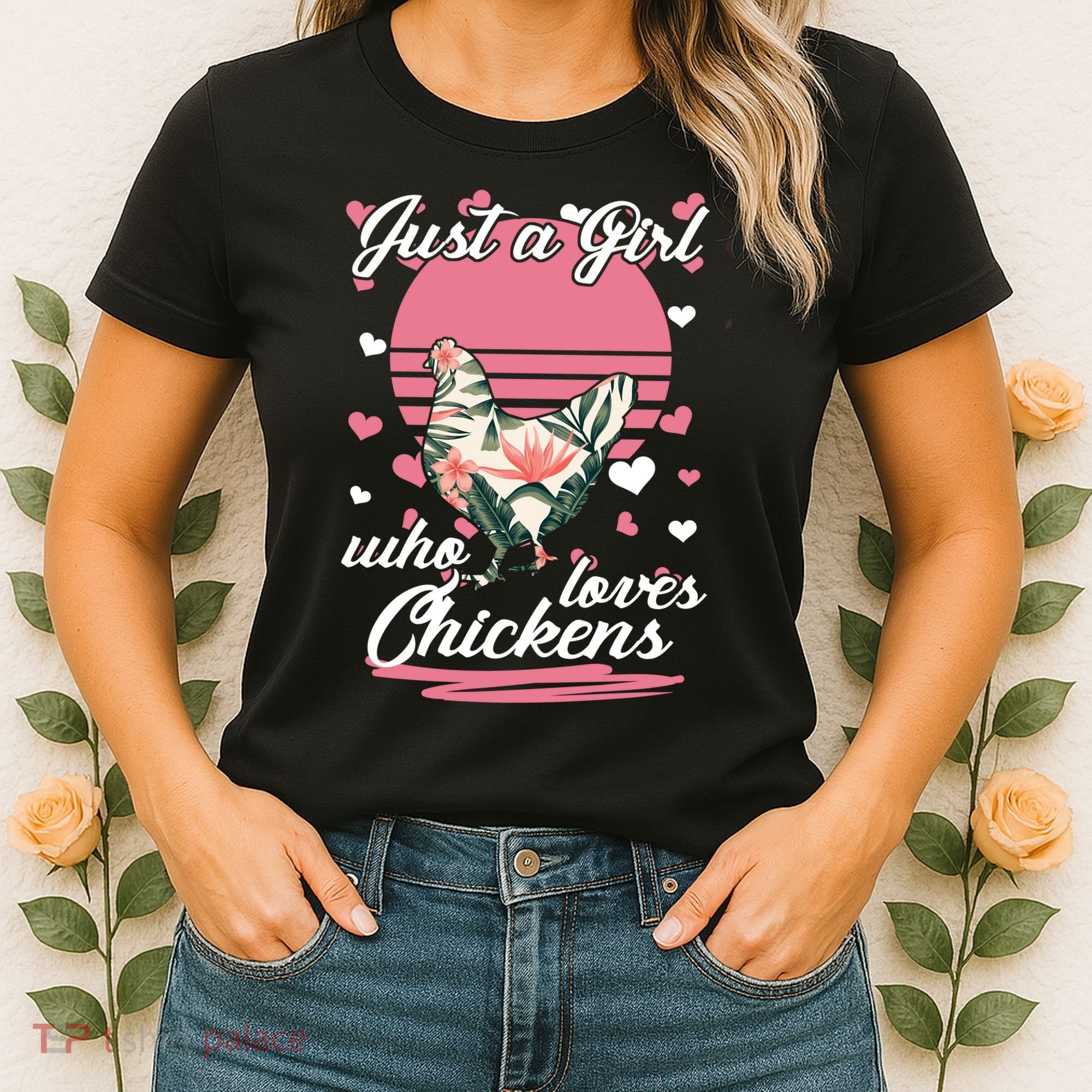 Just A Girl Who Loves Chickens Women's T-Shirt