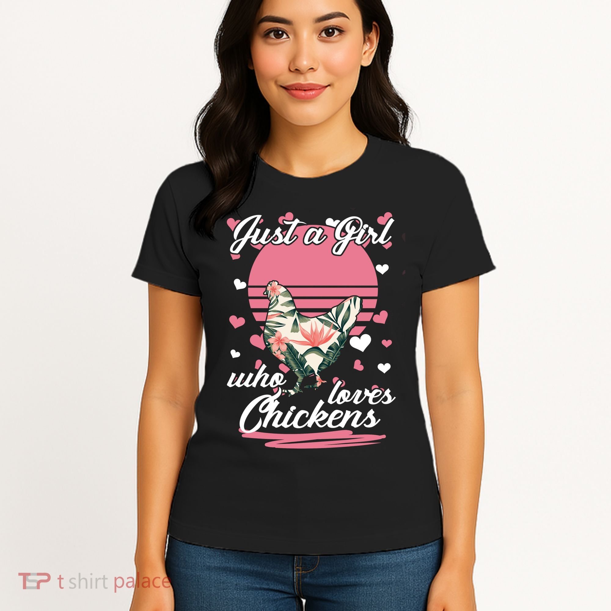 Just A Girl Who Loves Chickens Women's T-Shirt