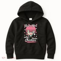 Just A Girl Who Loves Chickens Kids Hoodie thumb 0