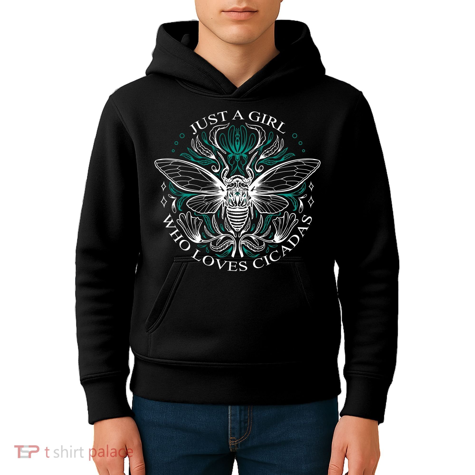 Just A Girl Who Loves Cicadas Kids Hoodie