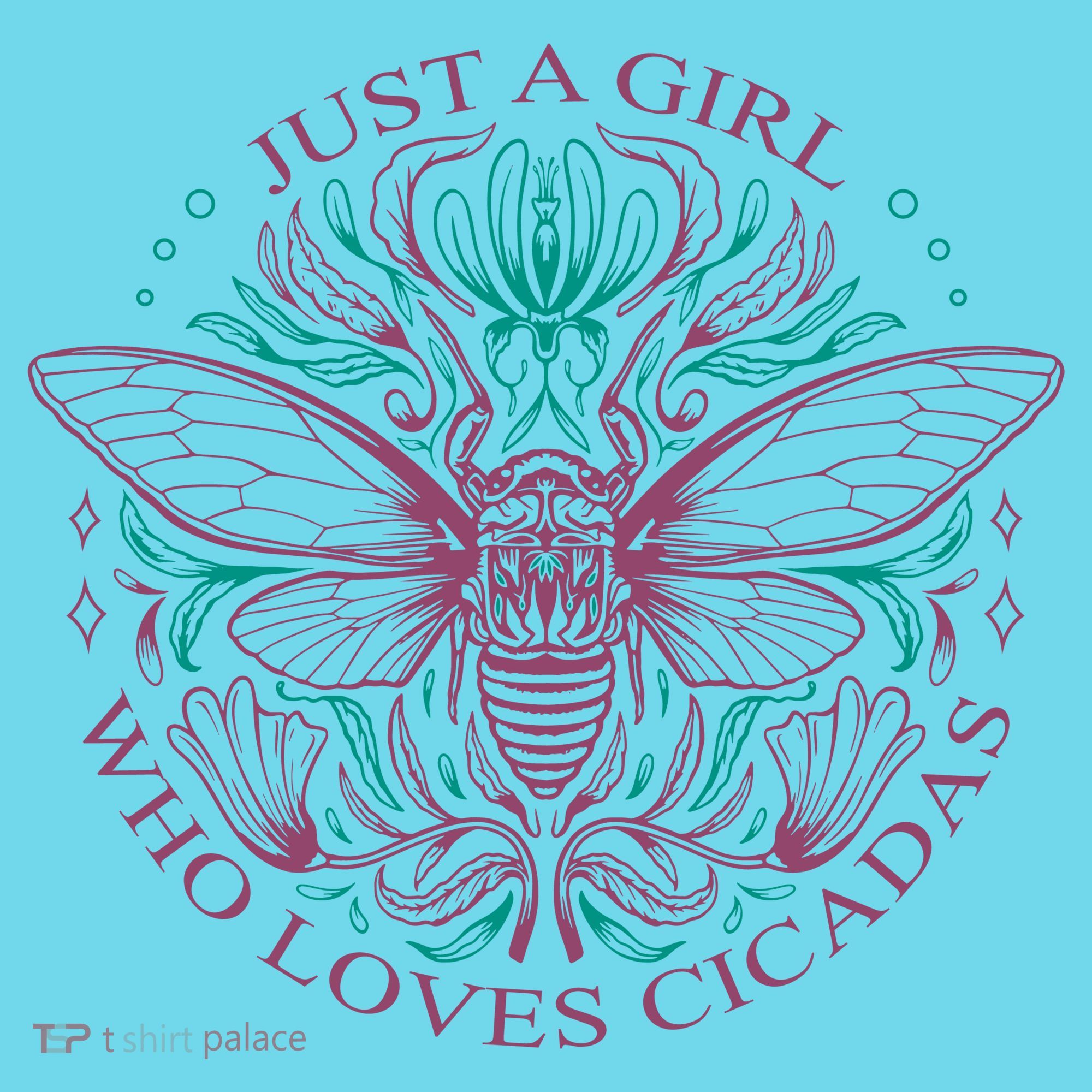 Just A Girl Who Loves Cicadas Long Sleeve Shirt