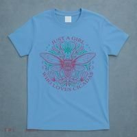 Just A Girl Who Loves Cicadas T-Shirt thumb 4
