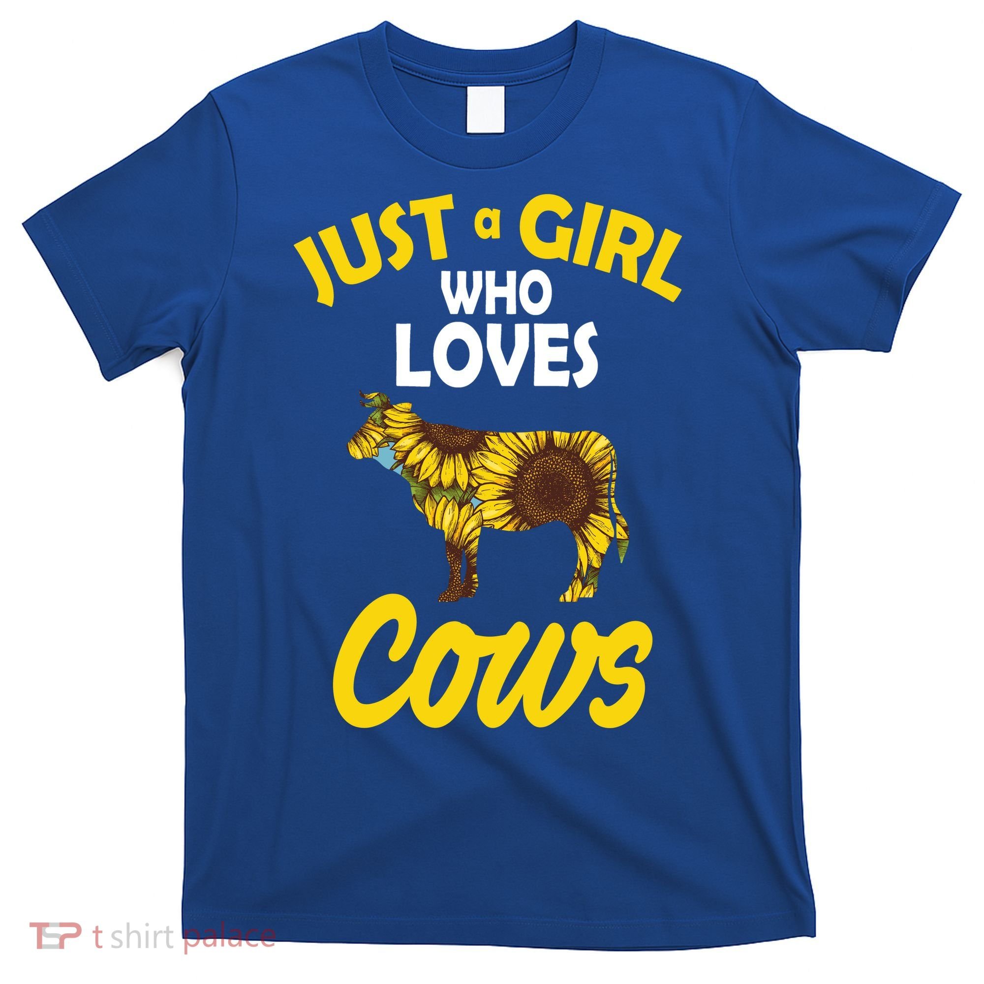 Just A Girl Who loves Cows Flowers T-Shirt