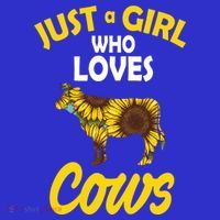 Just A Girl Who loves Cows Flowers Women's Tank Top thumb 5