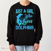 Just A Girl Who Loves Dolphins Women's Sweatshirt thumb 0